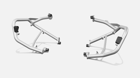 Захисні дуги двигуна, сріблясті